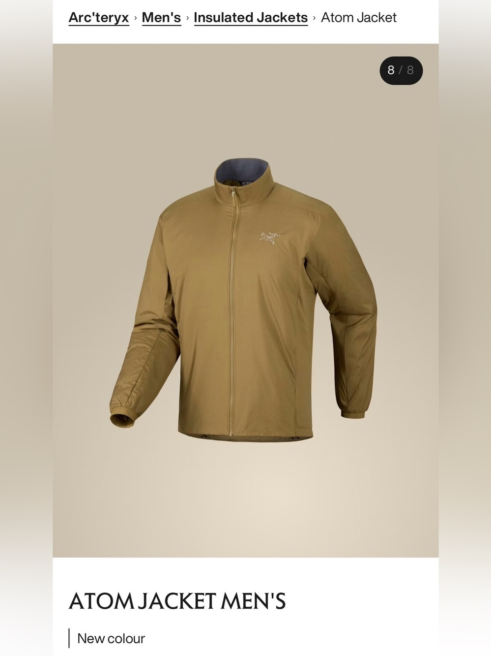 Arc’teryx men’s Atom Jacket